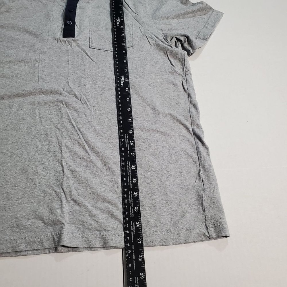 PAJAMAGRAM. Men pajama set, ringer tee with gray jogger pant pj-men. SKU# A-98 - Picture 12 of 16
